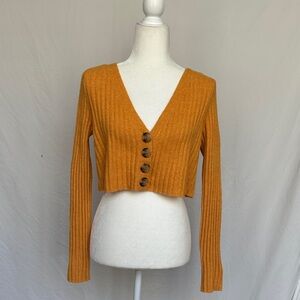 Urban Outfitters V-Neck Mustard Sweater